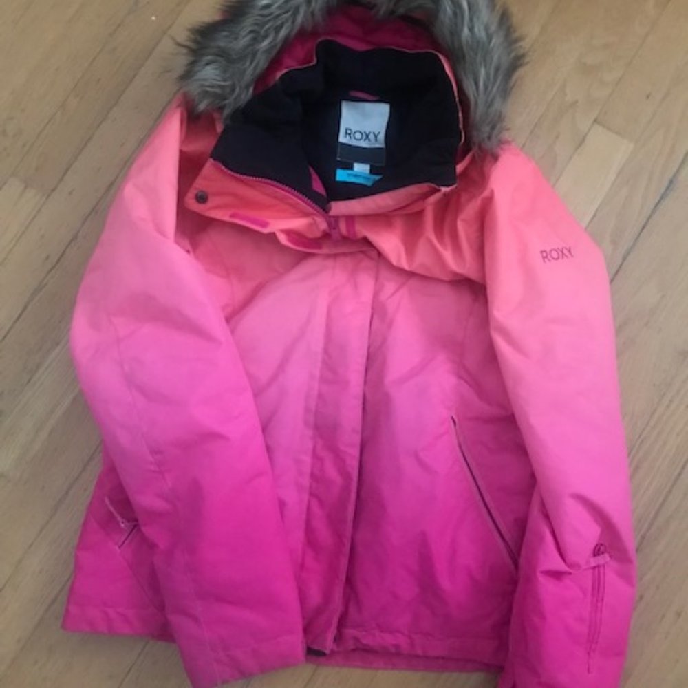 Manteau hivers, Roxy, Large couleur Saumon Rose